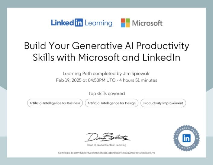 Build Your Generative AI Productivity Skills with Microsoft and LinkedIn